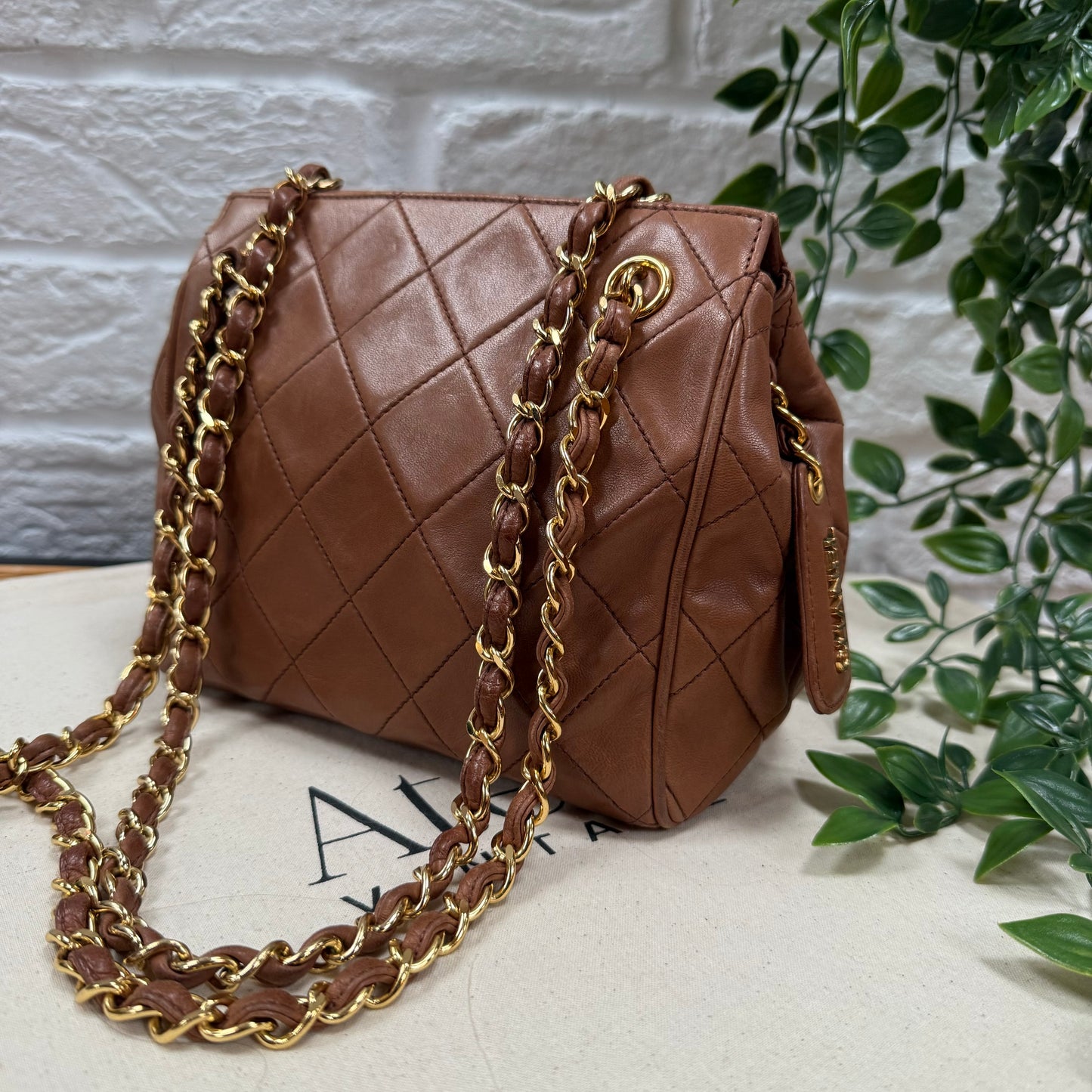 Chanel 1994 CC Lambskin Quilted Shoulder Bag