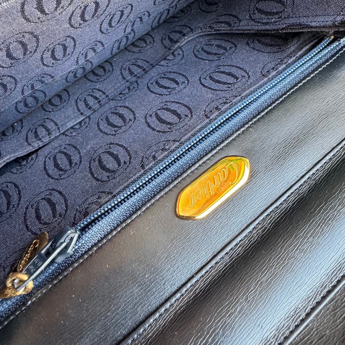 Cartier 1980s Sapphire Collection Shoulder Bag