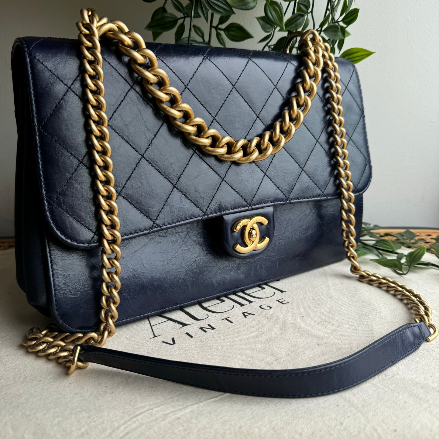 Chanel 2016 Navy Paris Cosmopolite Two Way