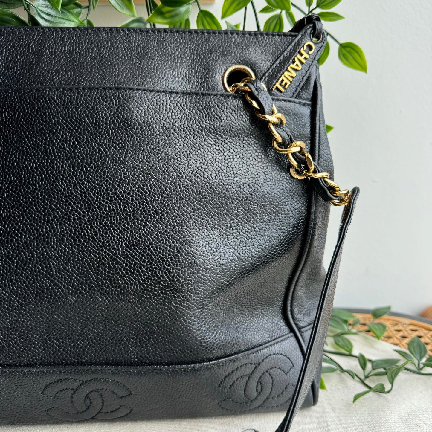 Chanel 1996 Triple CC Caviar Tote