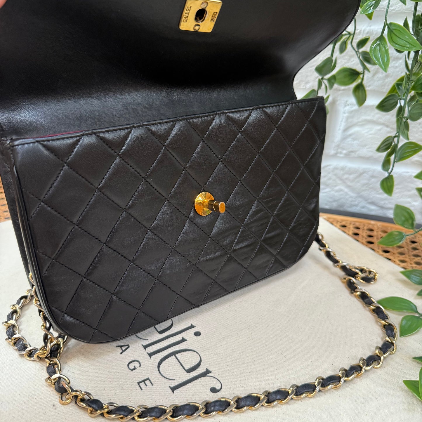 Chanel 1986 Half Moon Double Flap