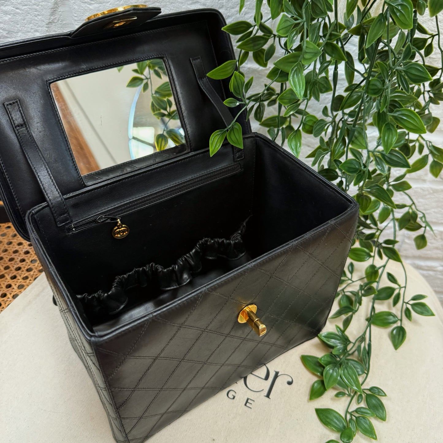 Chanel Box Style Vanity with Strap