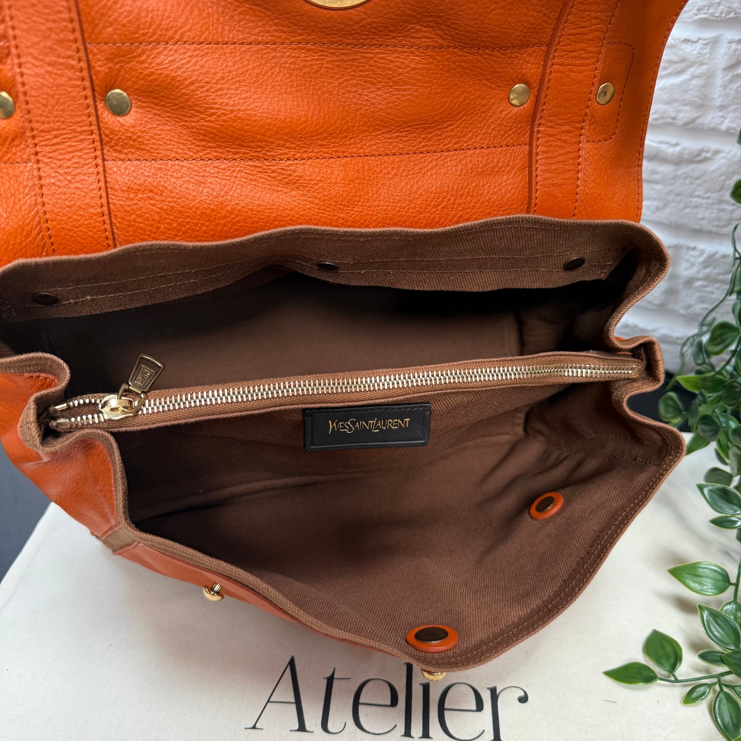 Saint Laurent 2000s Saint Laurent Muse Orange Bi Color