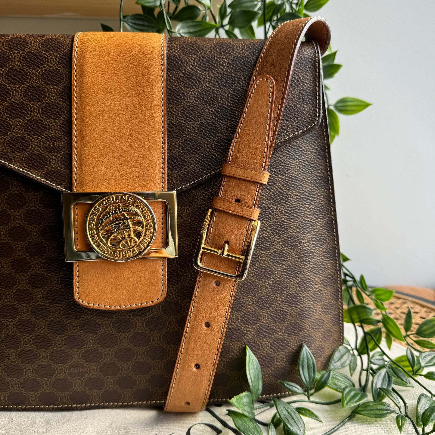 Celine 1990s Macadam Cross Body