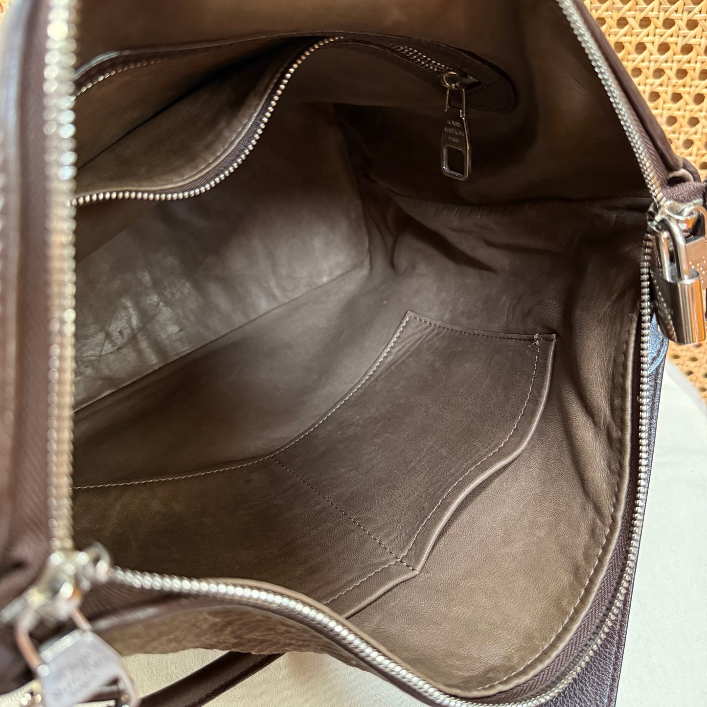 Louis Vuitton 2011 Antheia in Monogram Brown Suede & Leather Two Way