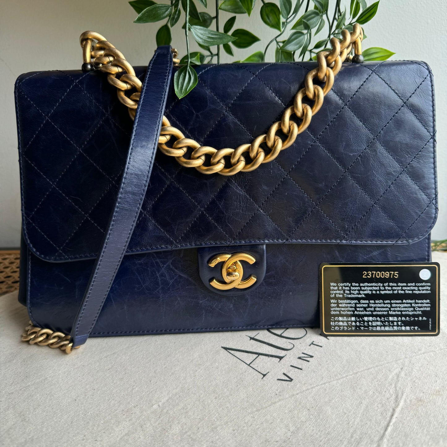 Chanel 2016 Navy Paris Cosmopolite Two Way