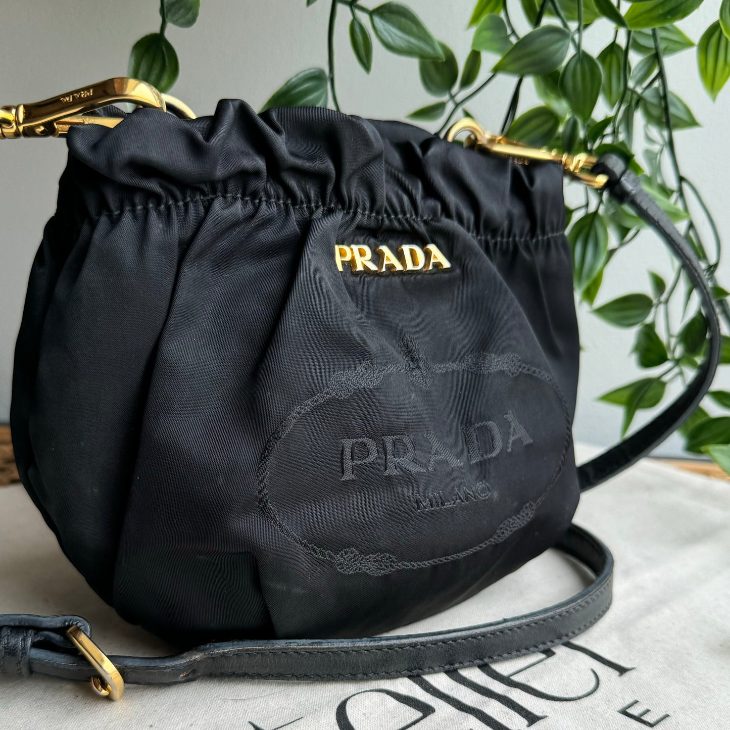 Prada Rare Jacquard Bucket Bag