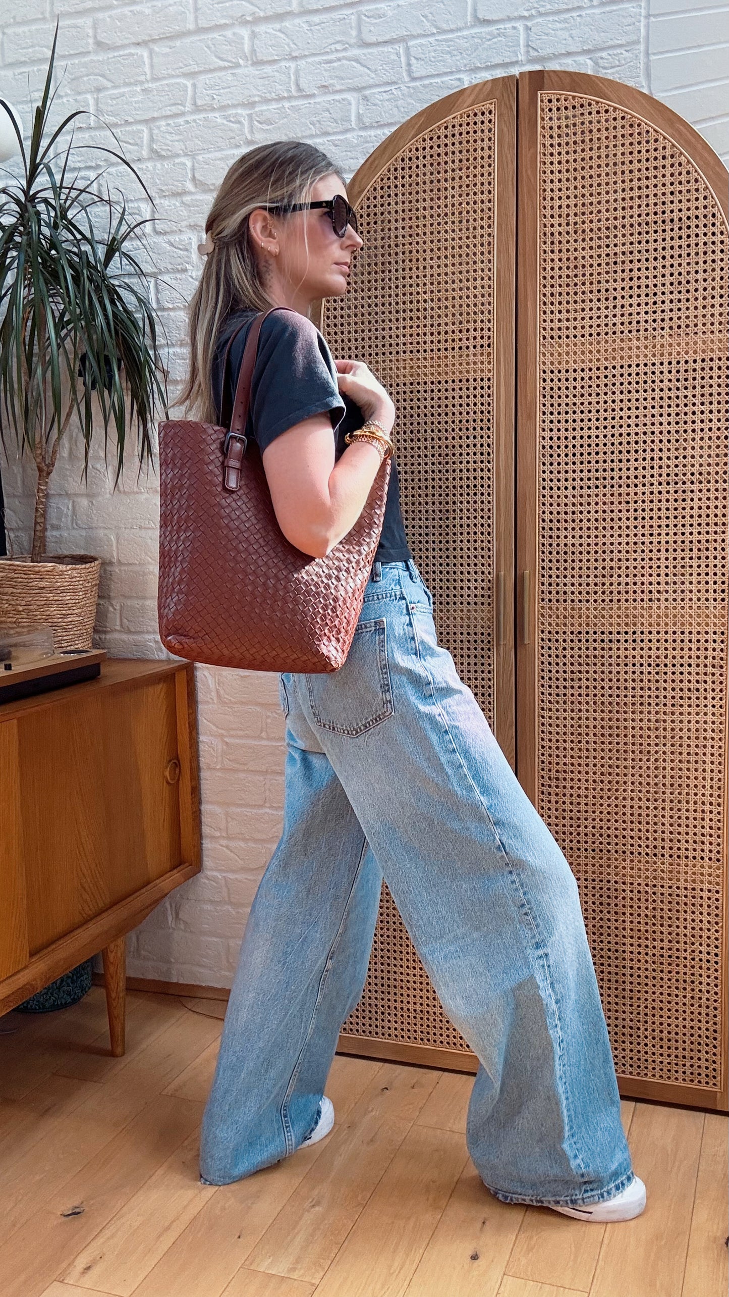 Bottega Veneta 1980s Intrecciato Leather Tote