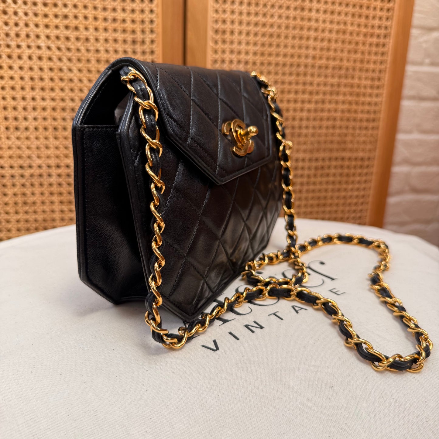 Chanel 1989 Rare Octagon Single Flap