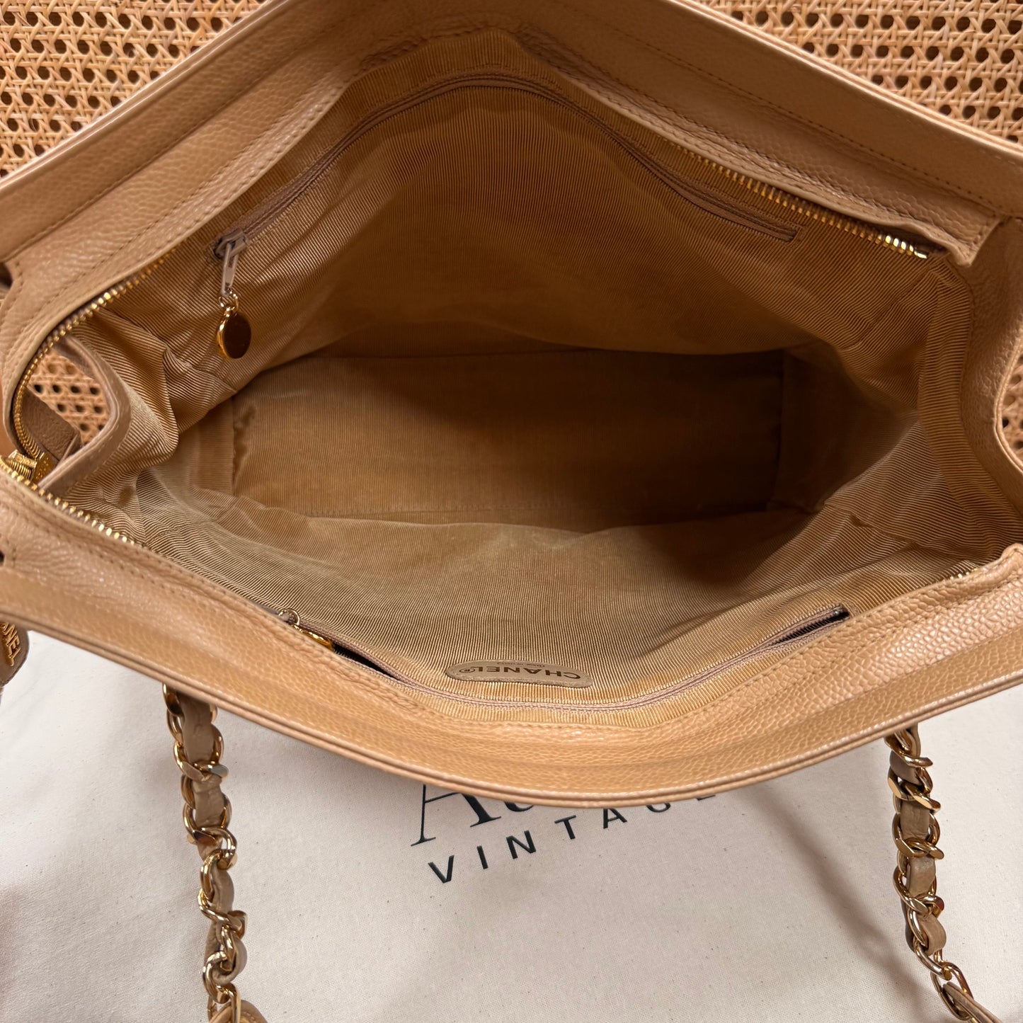 Chanel 1994 Triple CC Caviar Tote