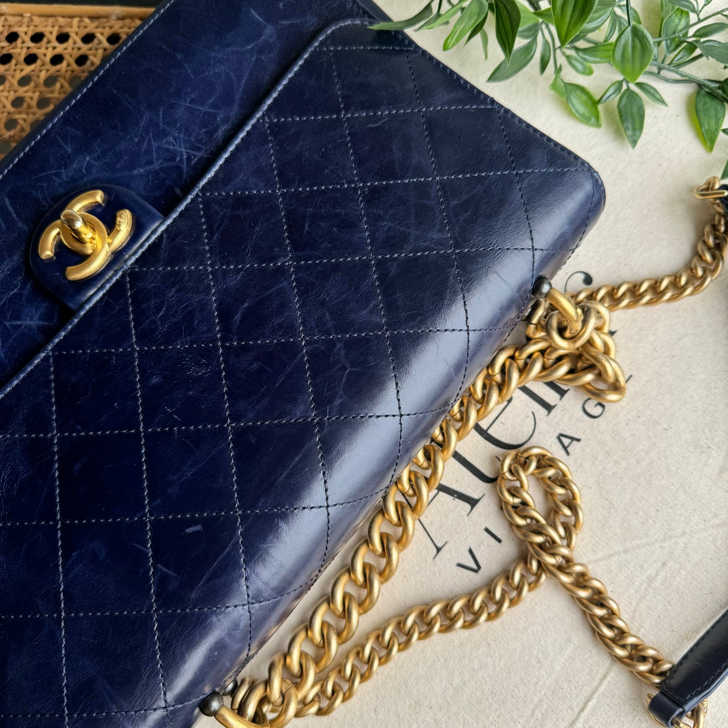 Chanel 2016 Navy Paris Cosmopolite Two Way
