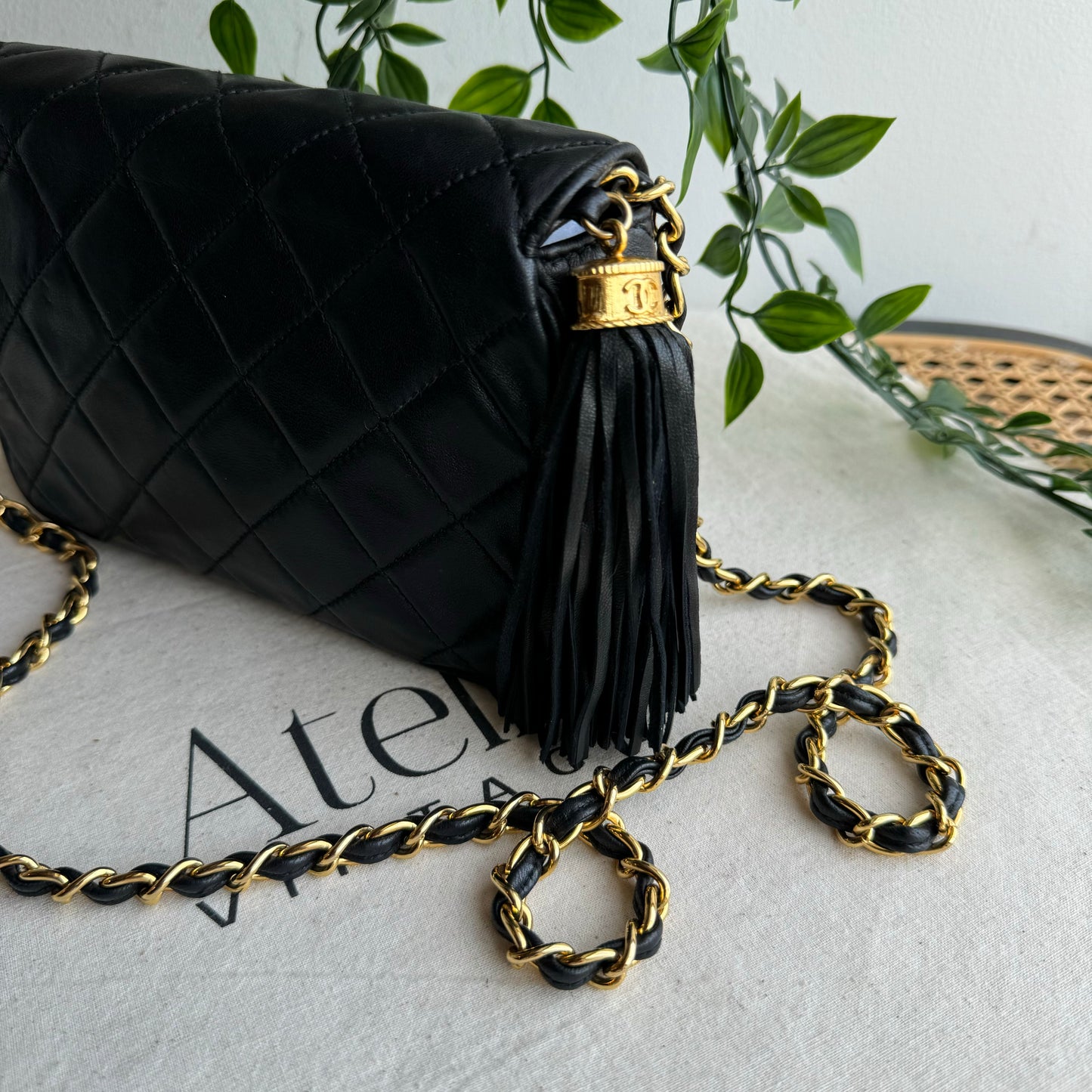 Chanel 1986 Full Flap Tassel Bag