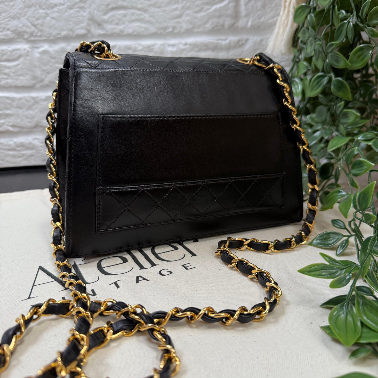 Chanel 1986 Quilted Lambskin Trapeze Bag