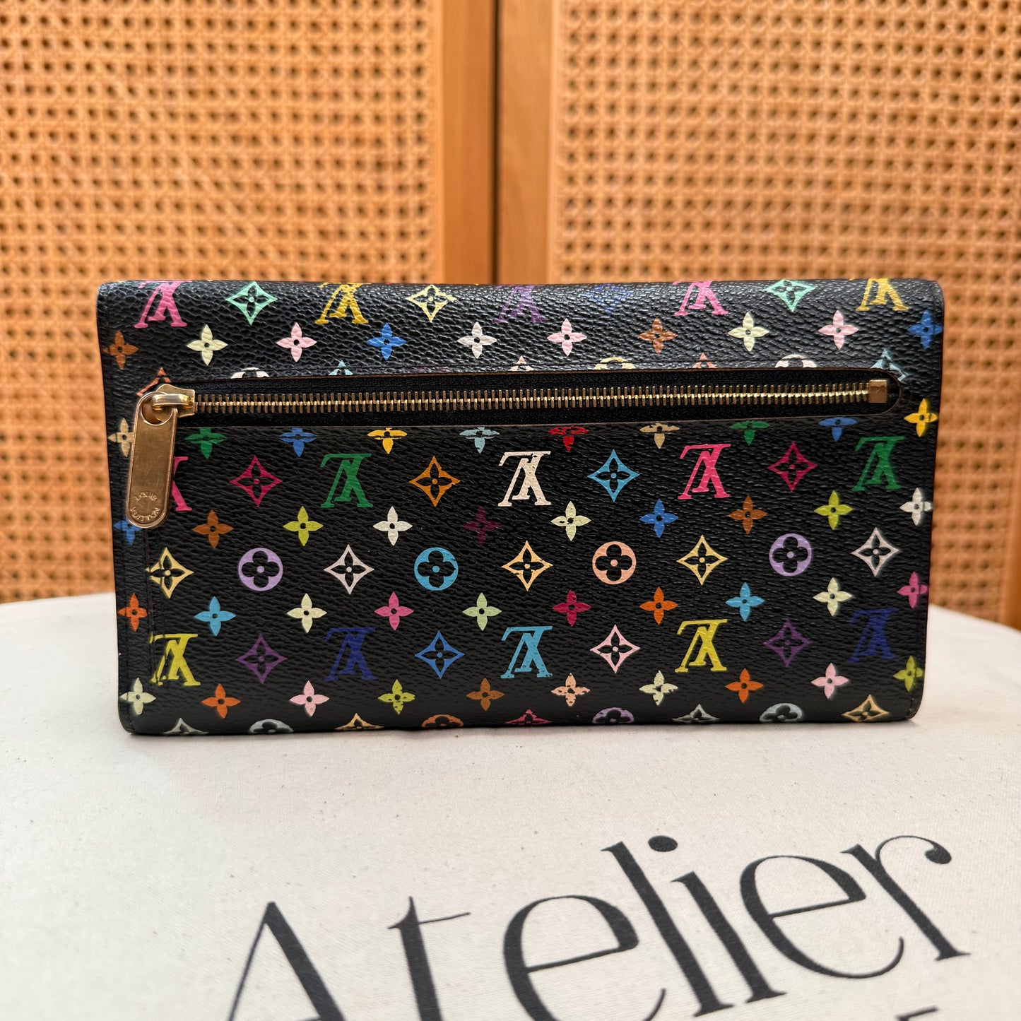 Louis Vuitton 2003 Murakami Multicolor black Eugenie Purse