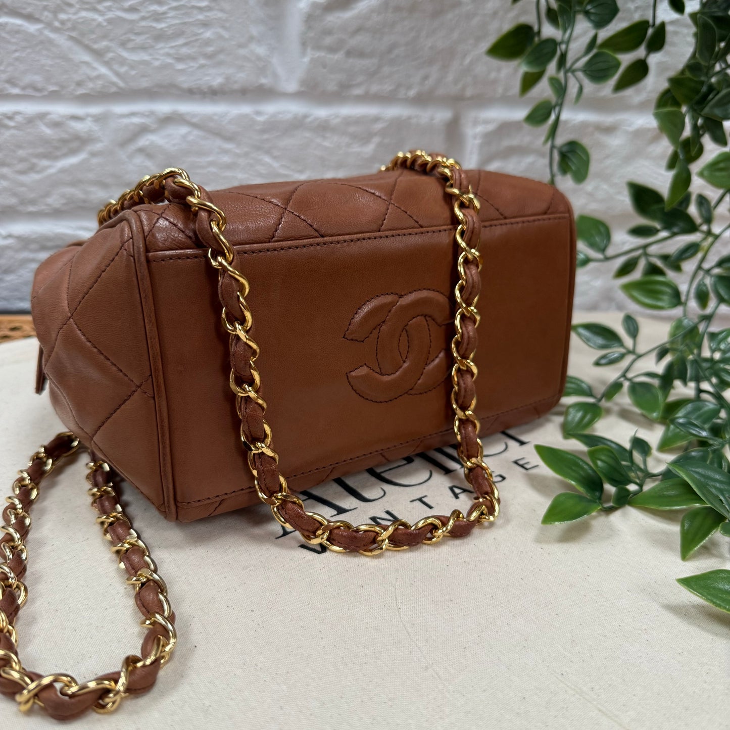 Chanel 1994 CC Lambskin Quilted Shoulder Bag