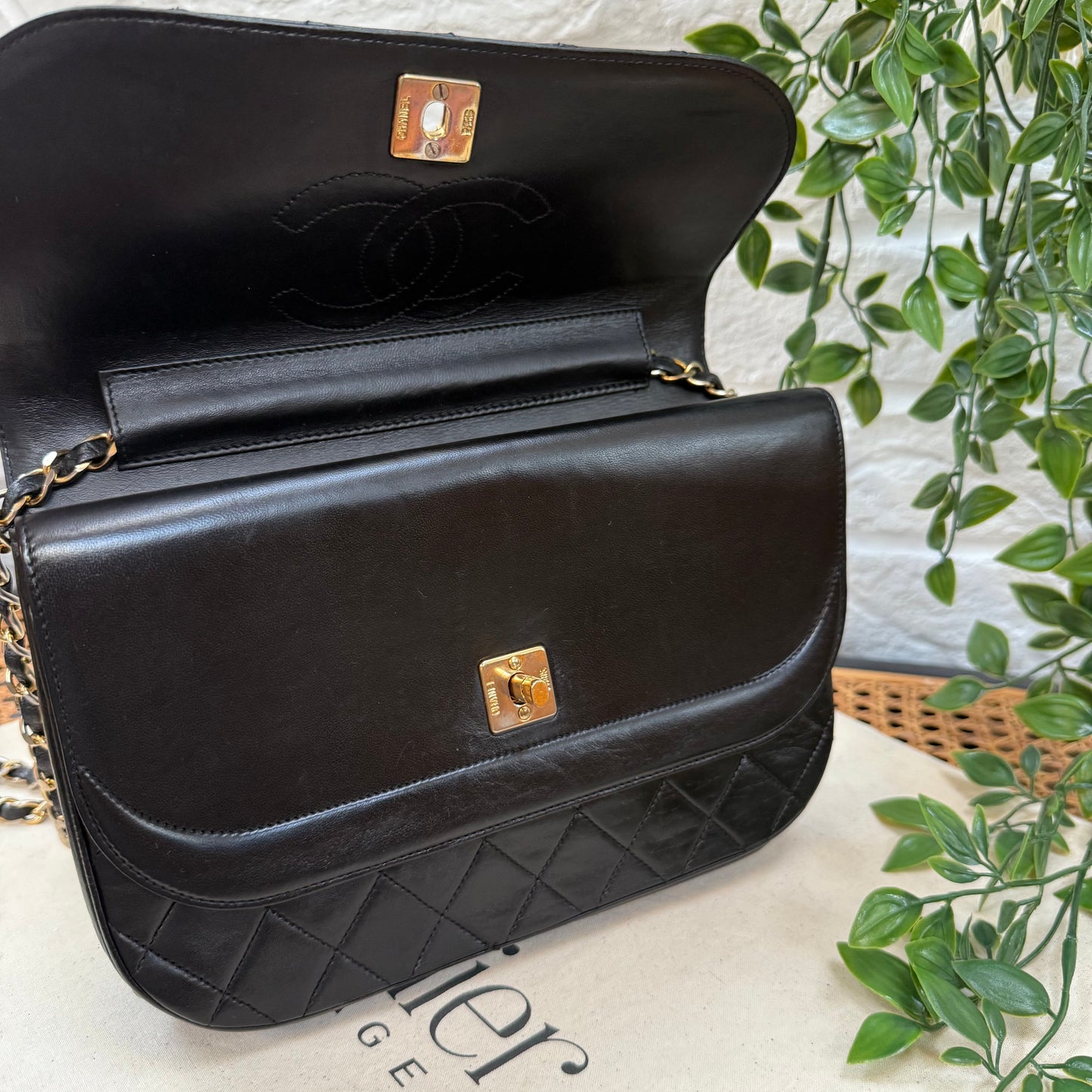 Chanel 1986 Half Moon Double Flap