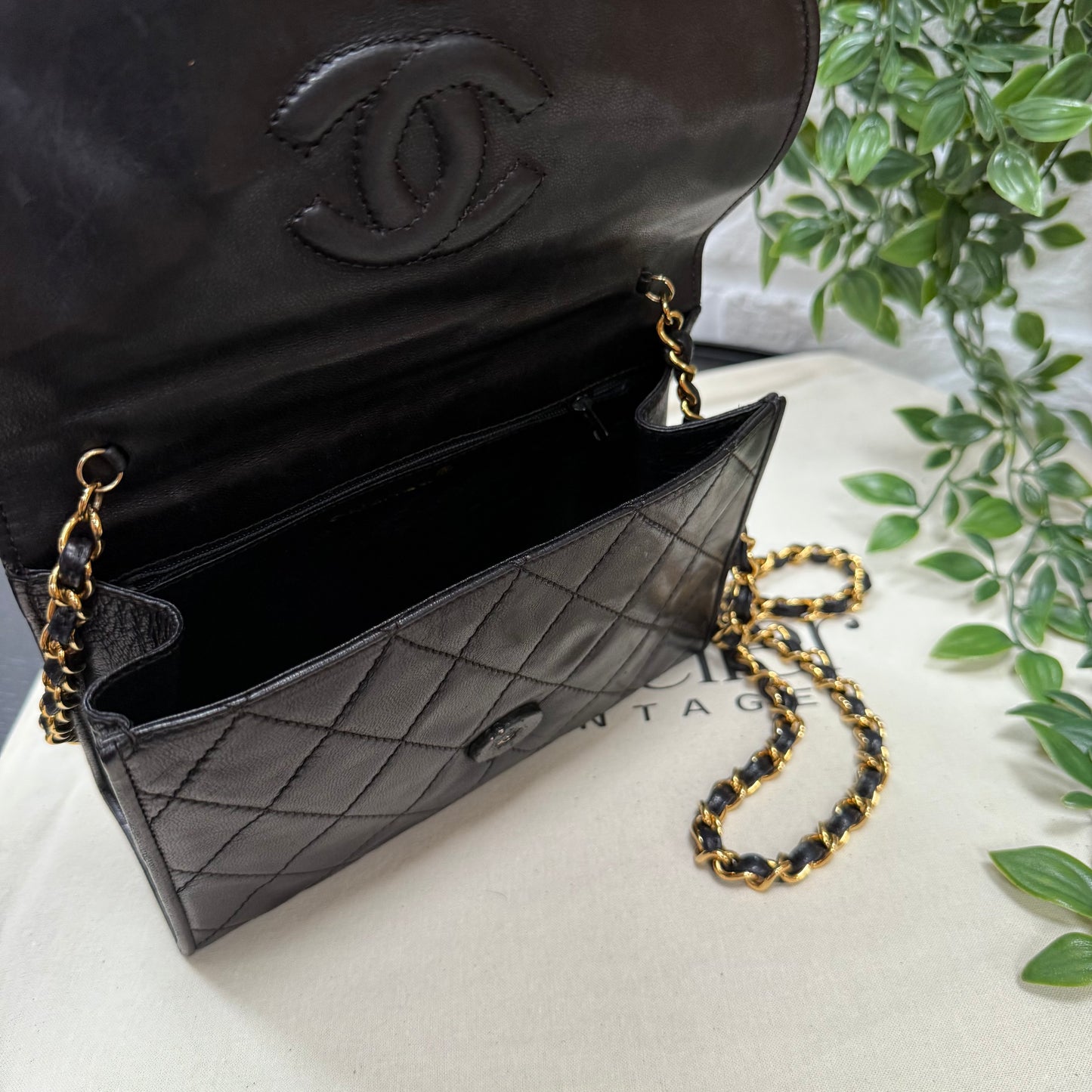 Chanel 1989 Tassel Half Moon Flap