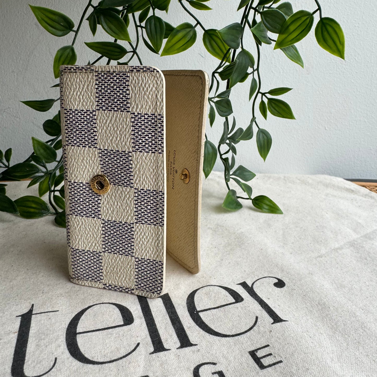 Louis Vuitton Damier Azure 4 Key Holder