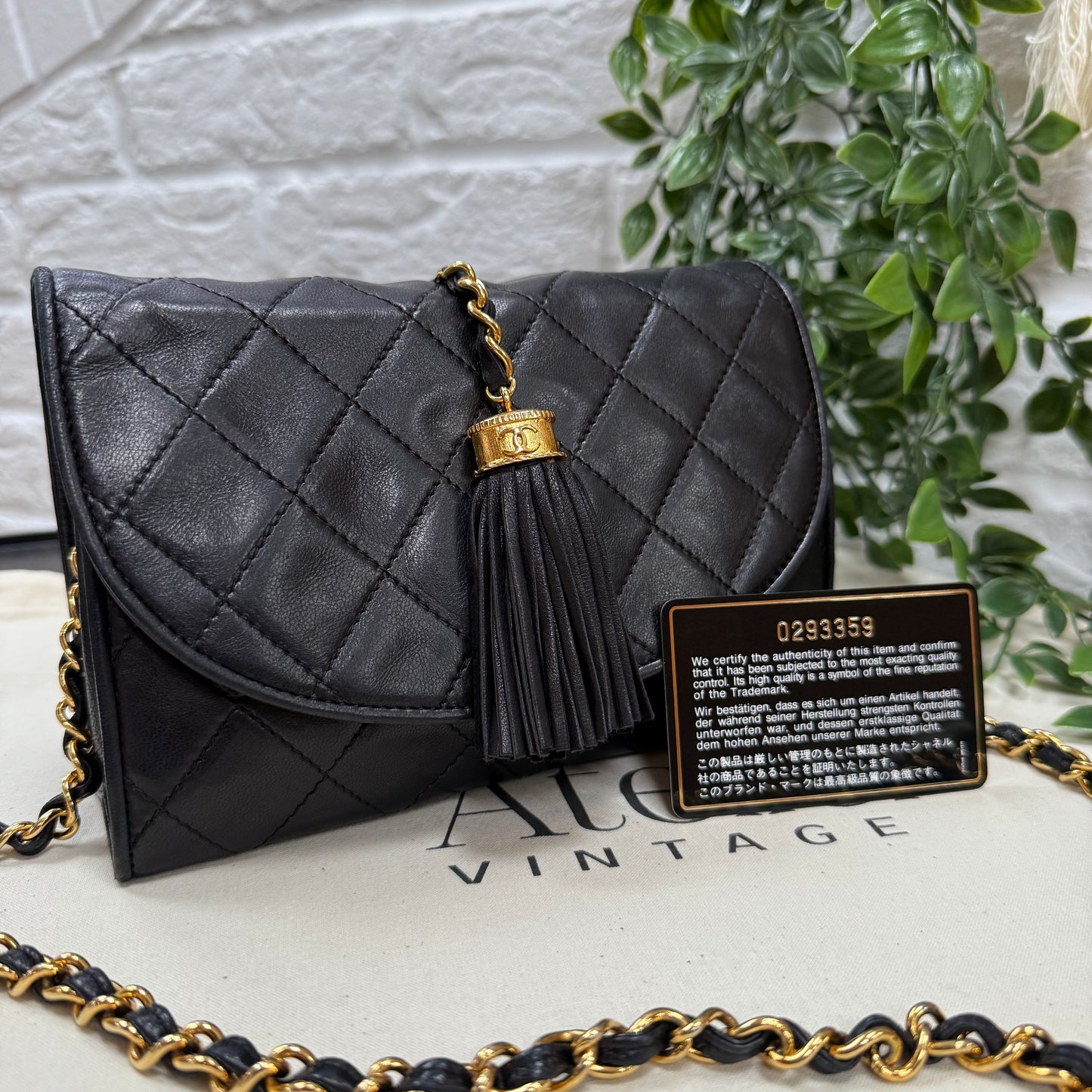 Chanel 1989 Tassel Half Moon Flap