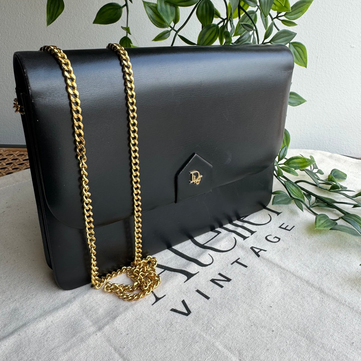 Dior 1980s Vintage Chain Strap Bag