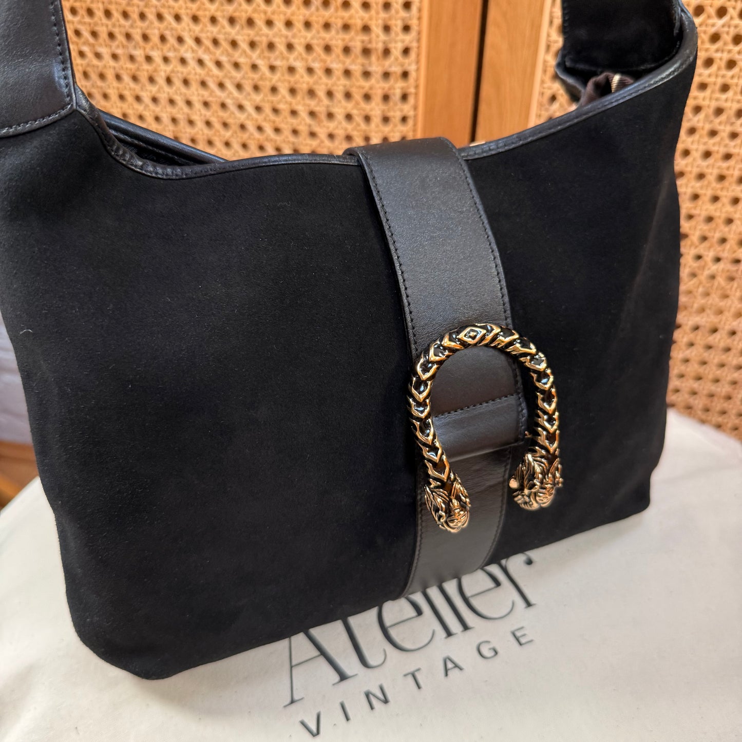 Gucci 1990s Dionysus Suede Hobo Tote
