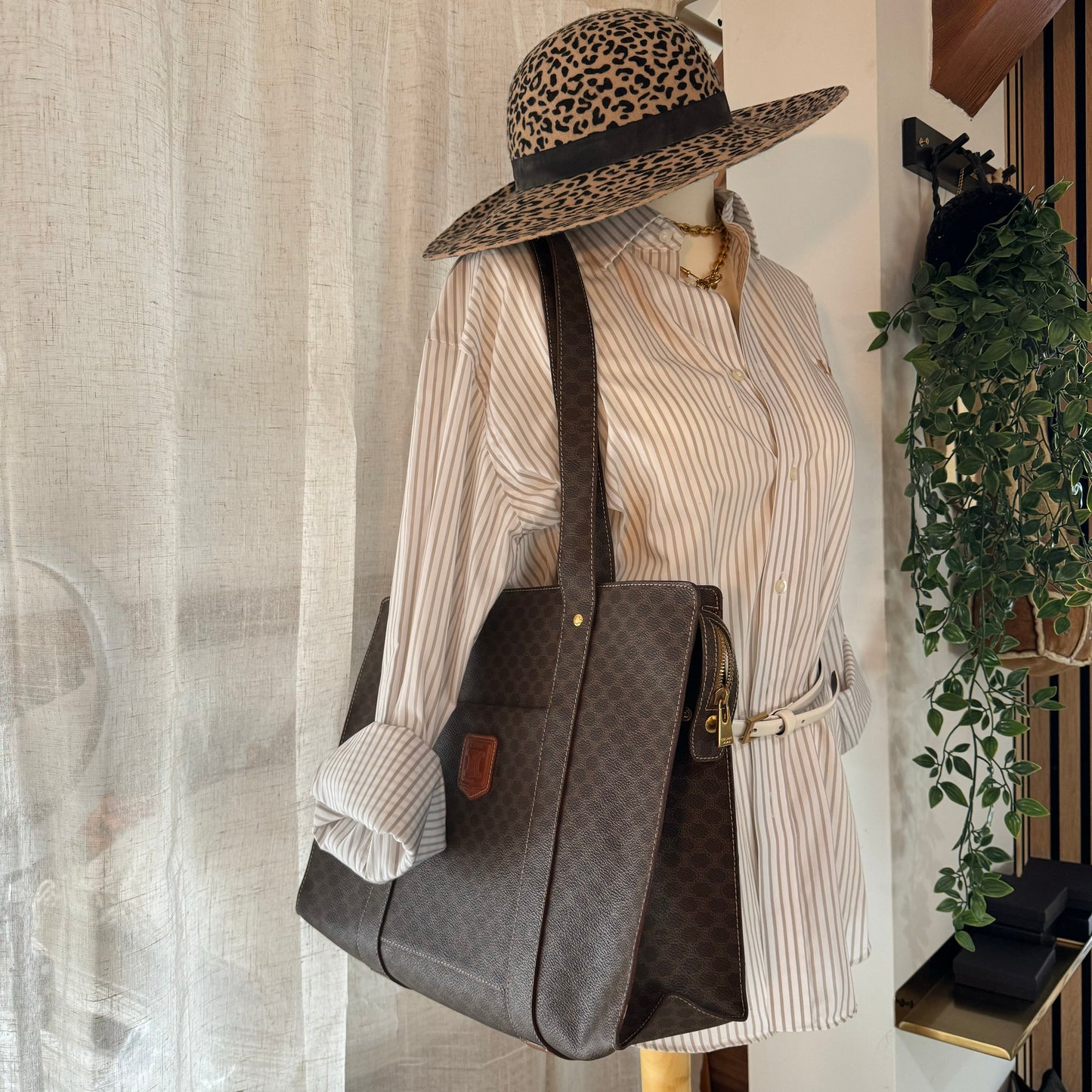 Celine Macadam Full Zip Tote Bag