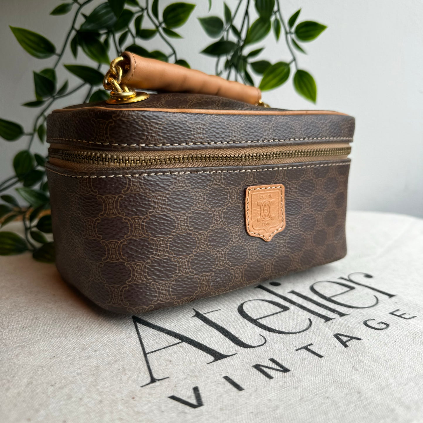 Celine Macadam Top Handle Vanity Case