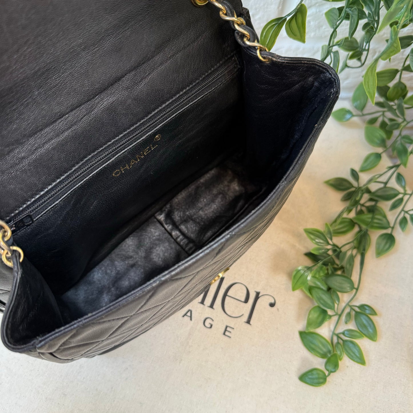 Chanel 1989 CC Quilted Tassel Single Flap