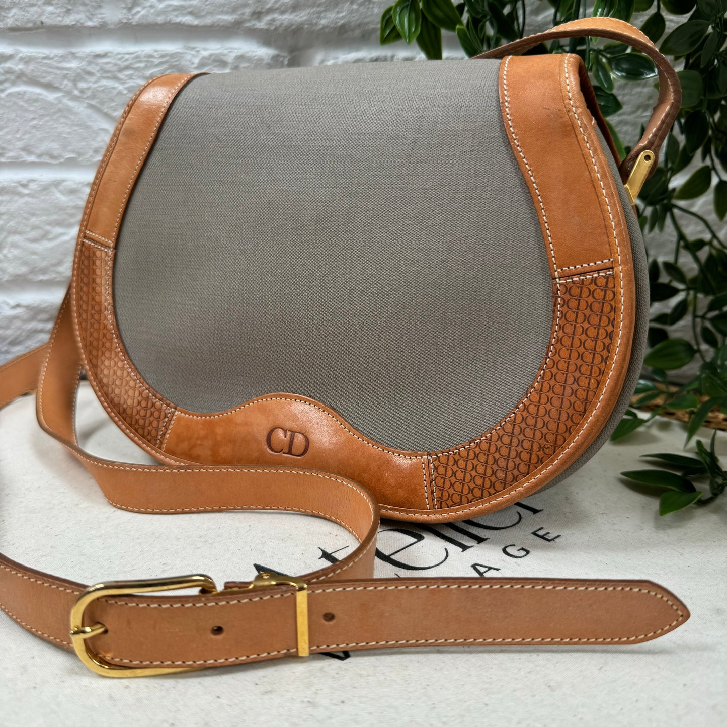 Dior 1980s Bi Colour Cross Body Bag