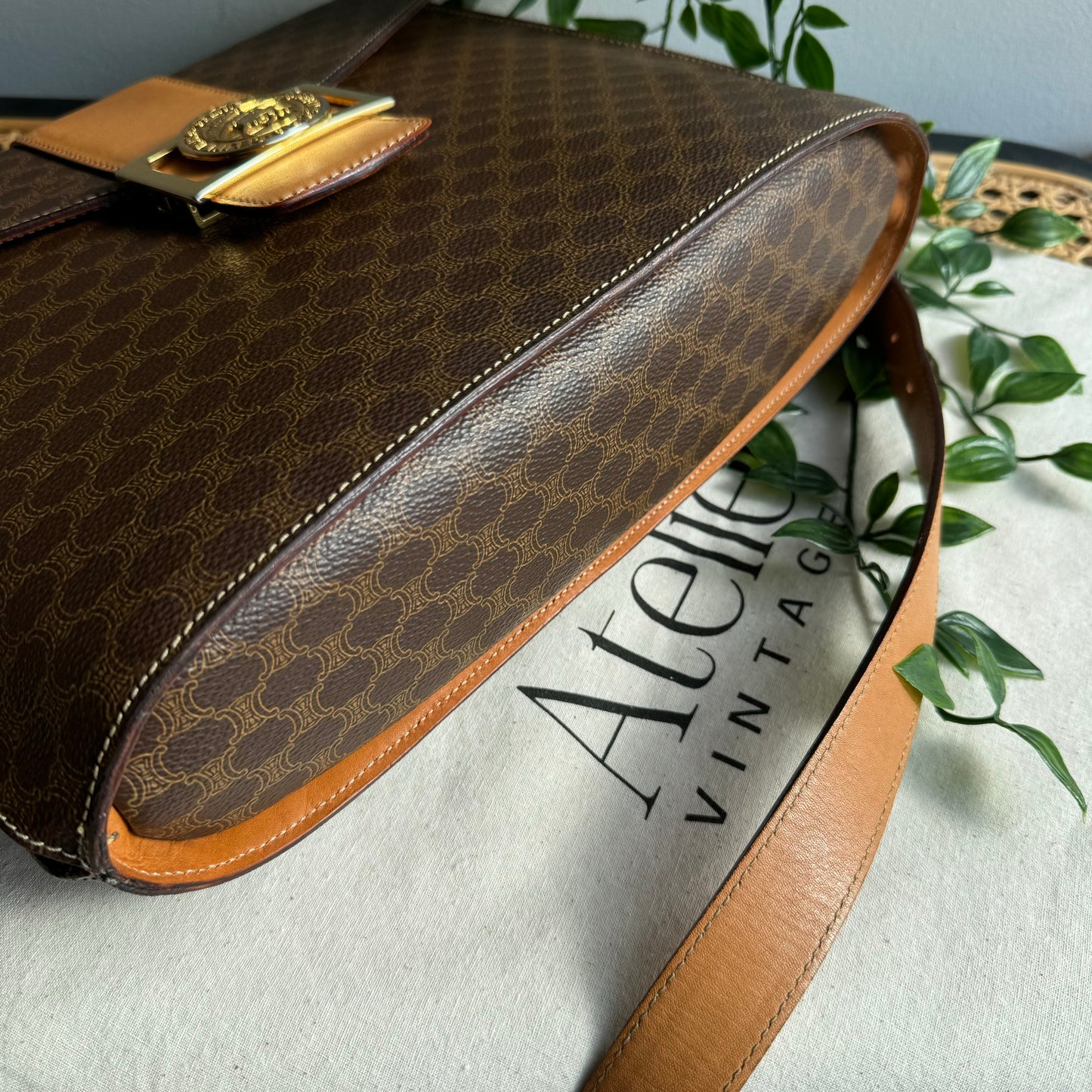 Celine 1990s Macadam Cross Body