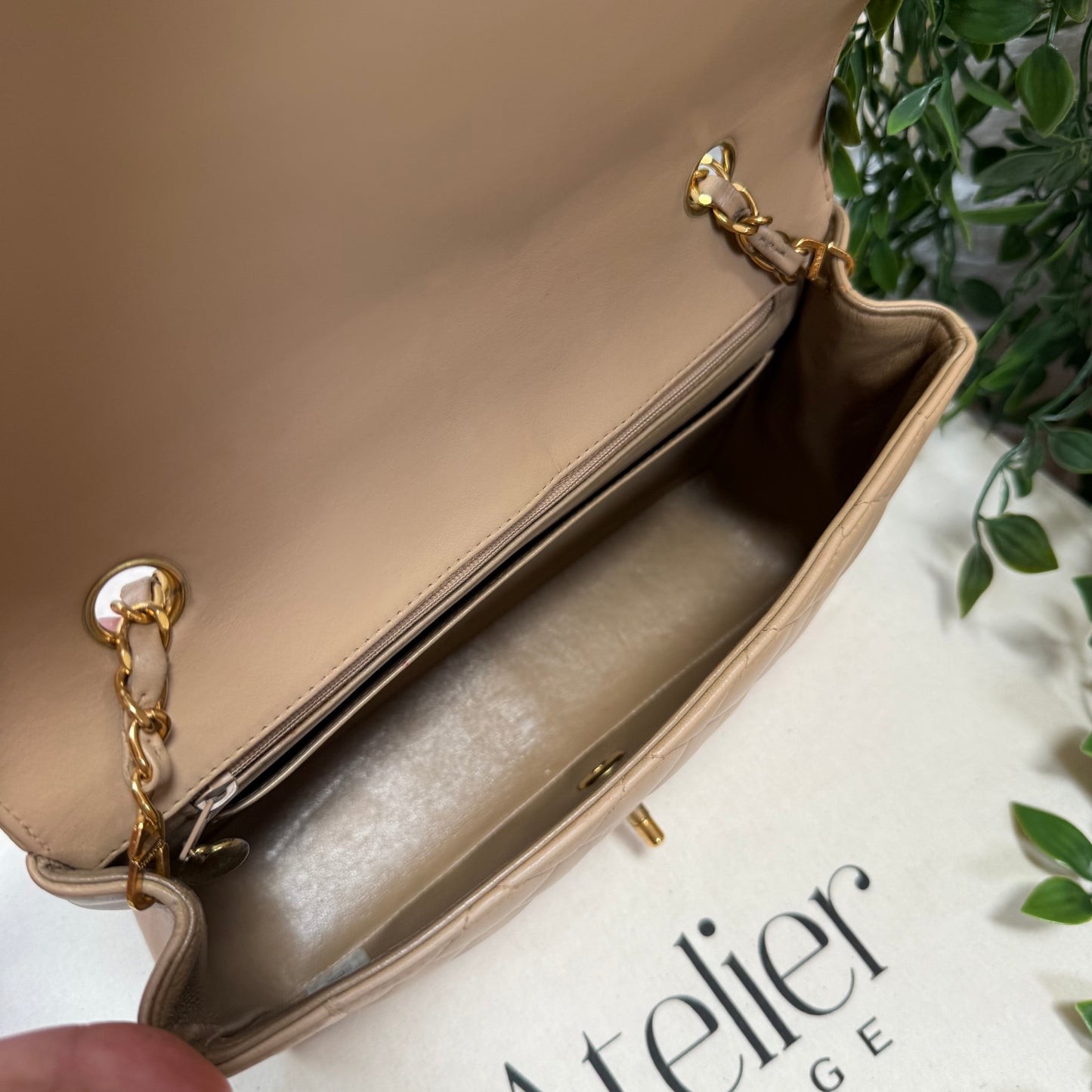 Chanel 1993 Rare Dark Beige Diana Medium
