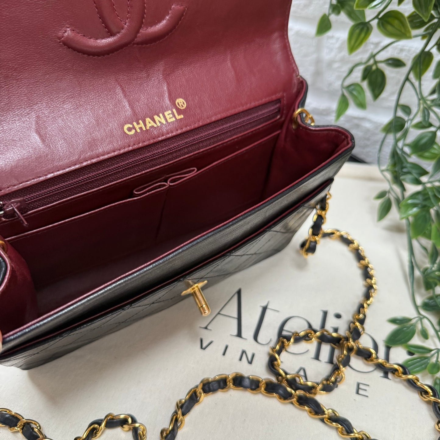Chanel 1991 Circle CC Clasp Single Flap