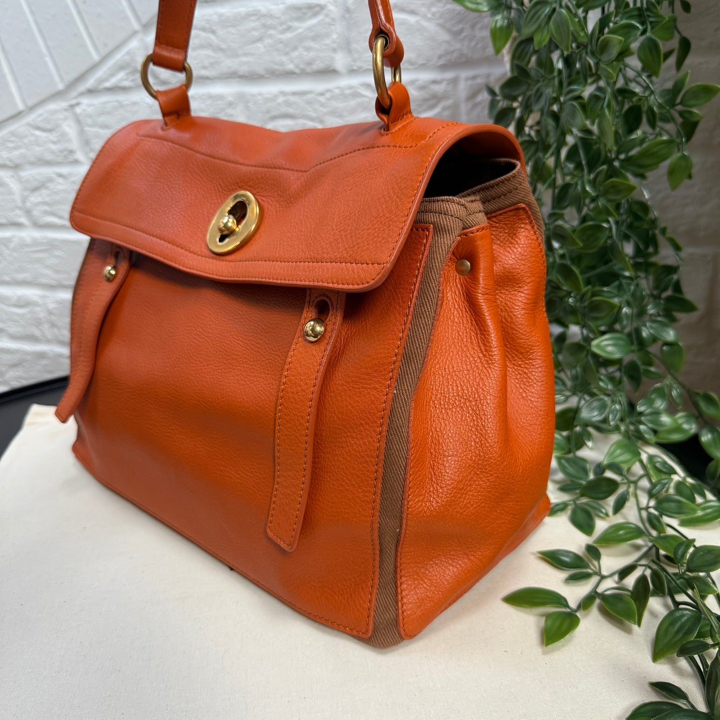 Saint Laurent 2000s Saint Laurent Muse Orange Bi Color