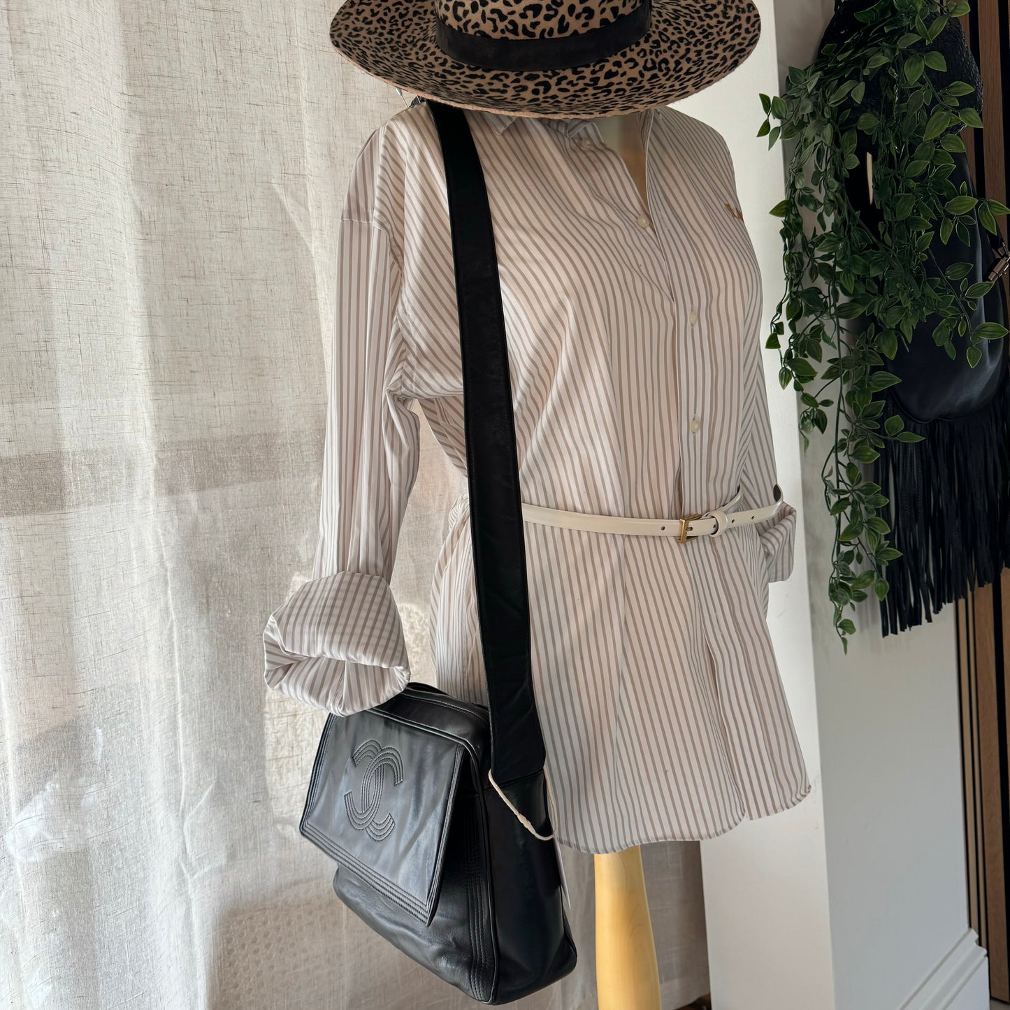 Chanel 1994 CC Tassel Zip Front Flap Camera Bag