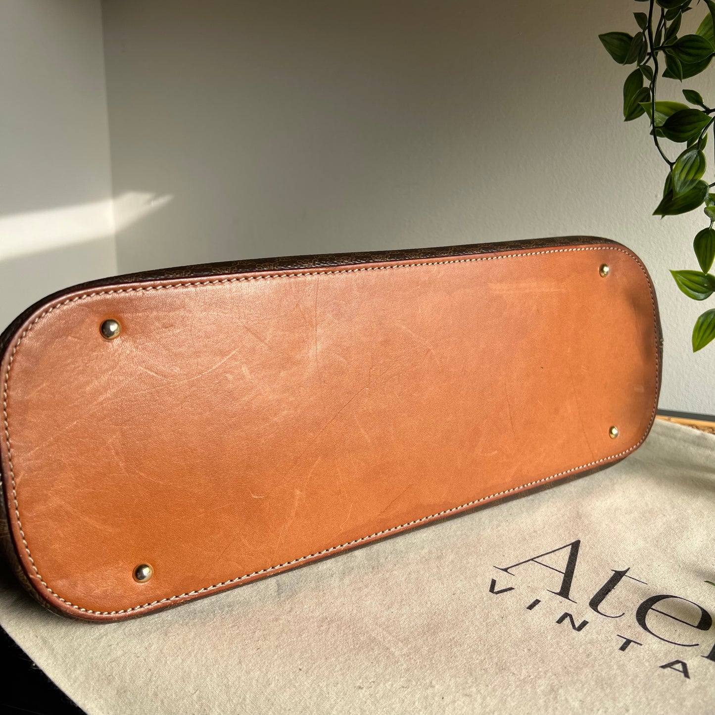 Celine Macadam Brown Dome Bag