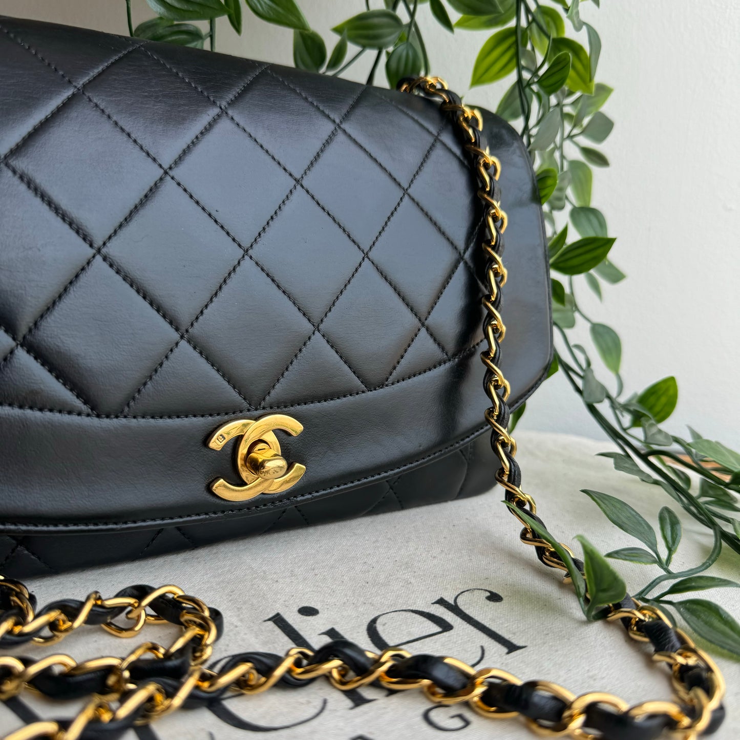 Chanel 1991 Vintage Classic Medium Diana