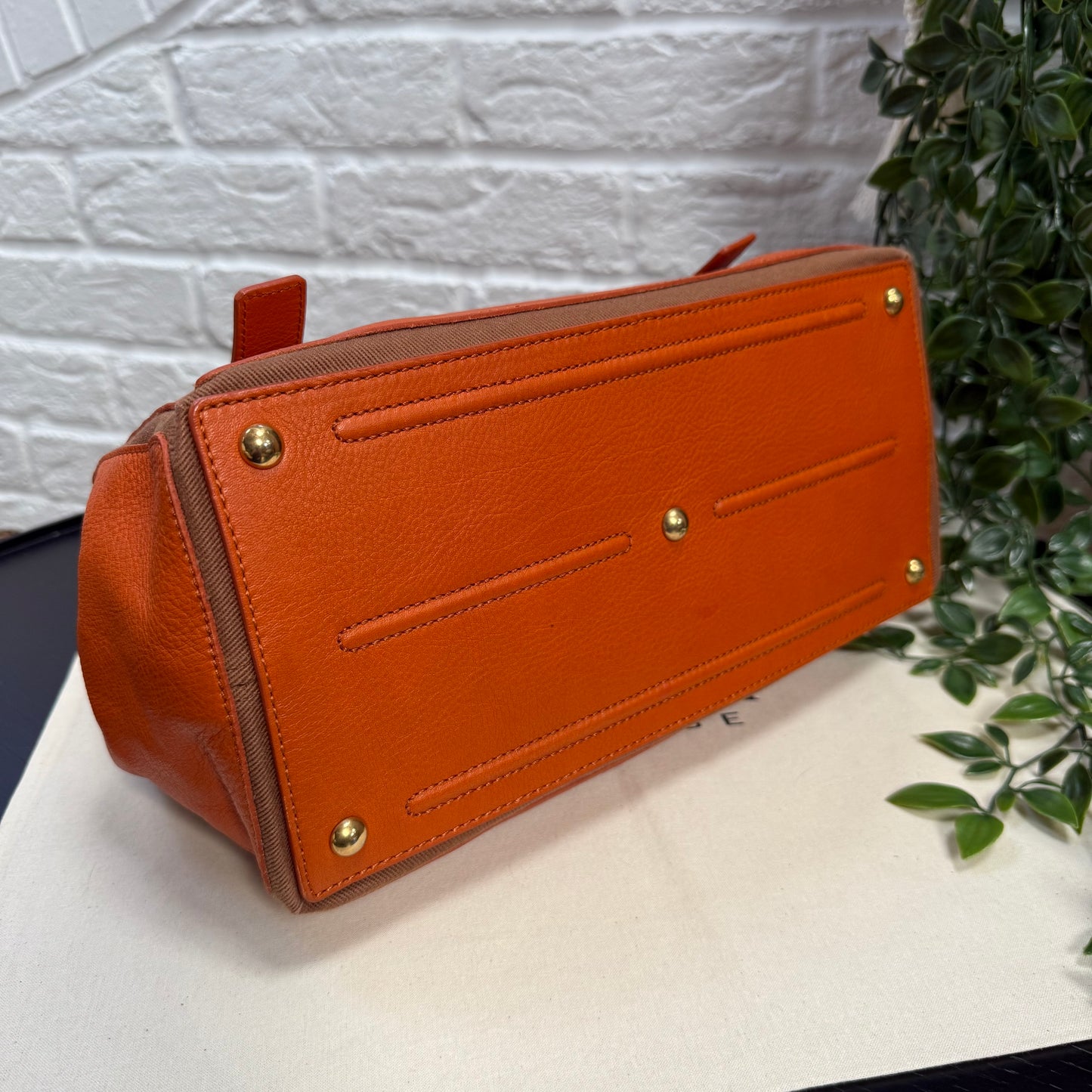 Saint Laurent 2000s Saint Laurent Muse Orange Bi Color