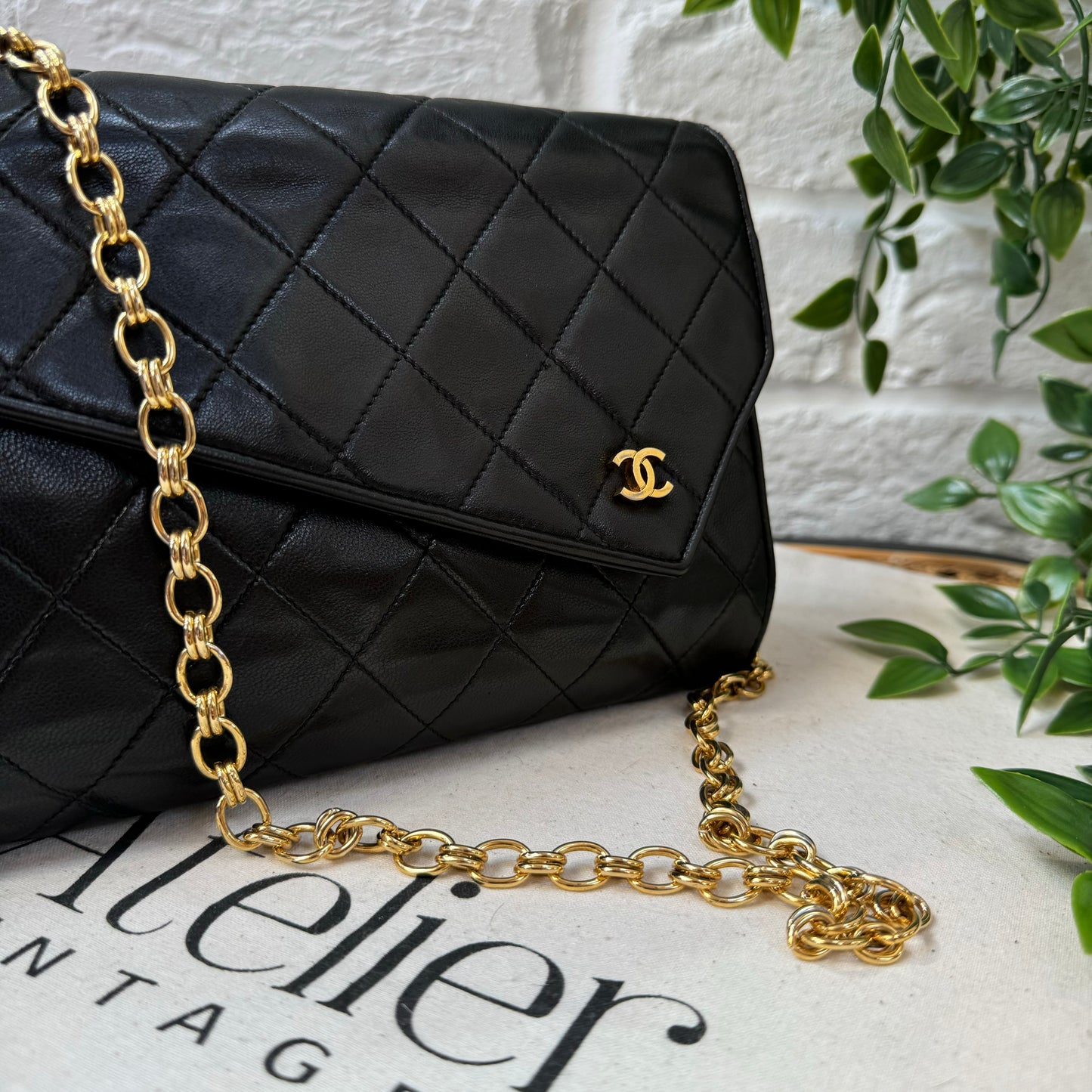 Chanel 1986 Rare Asymmetric Envelope Bag