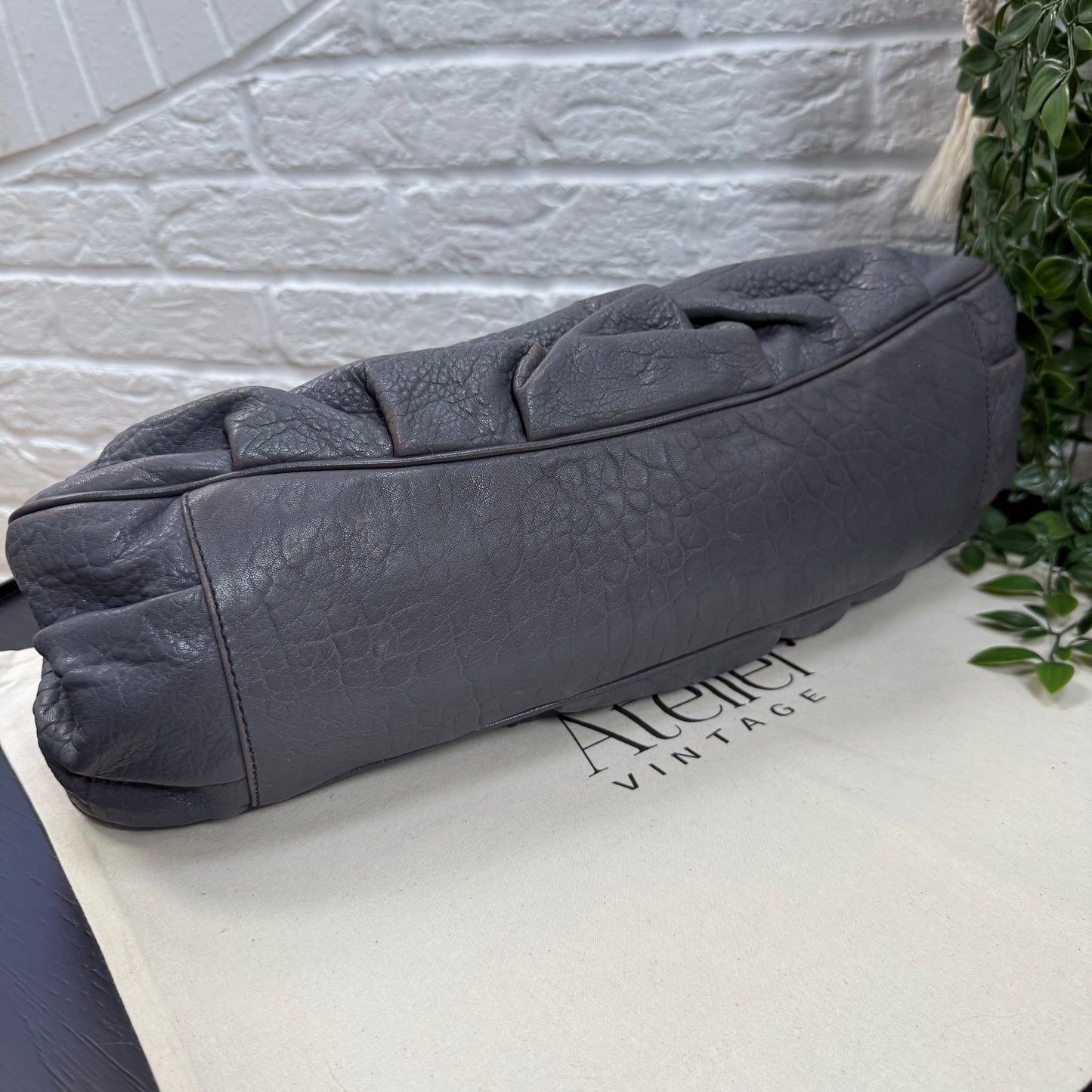 Fendi 1990s Mia Tote in Dove grey
