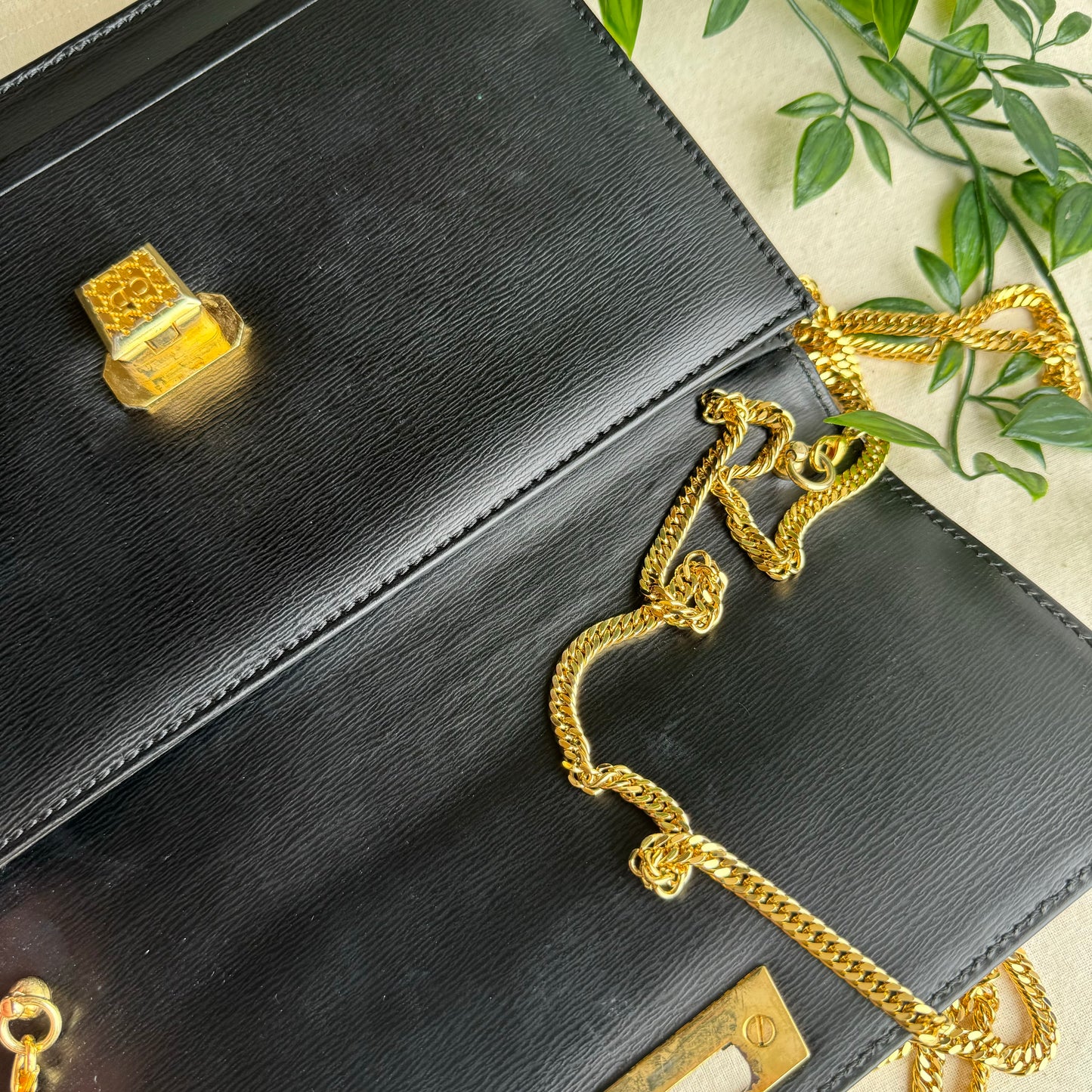 Dior 1980s Vintage Chain Strap Bag