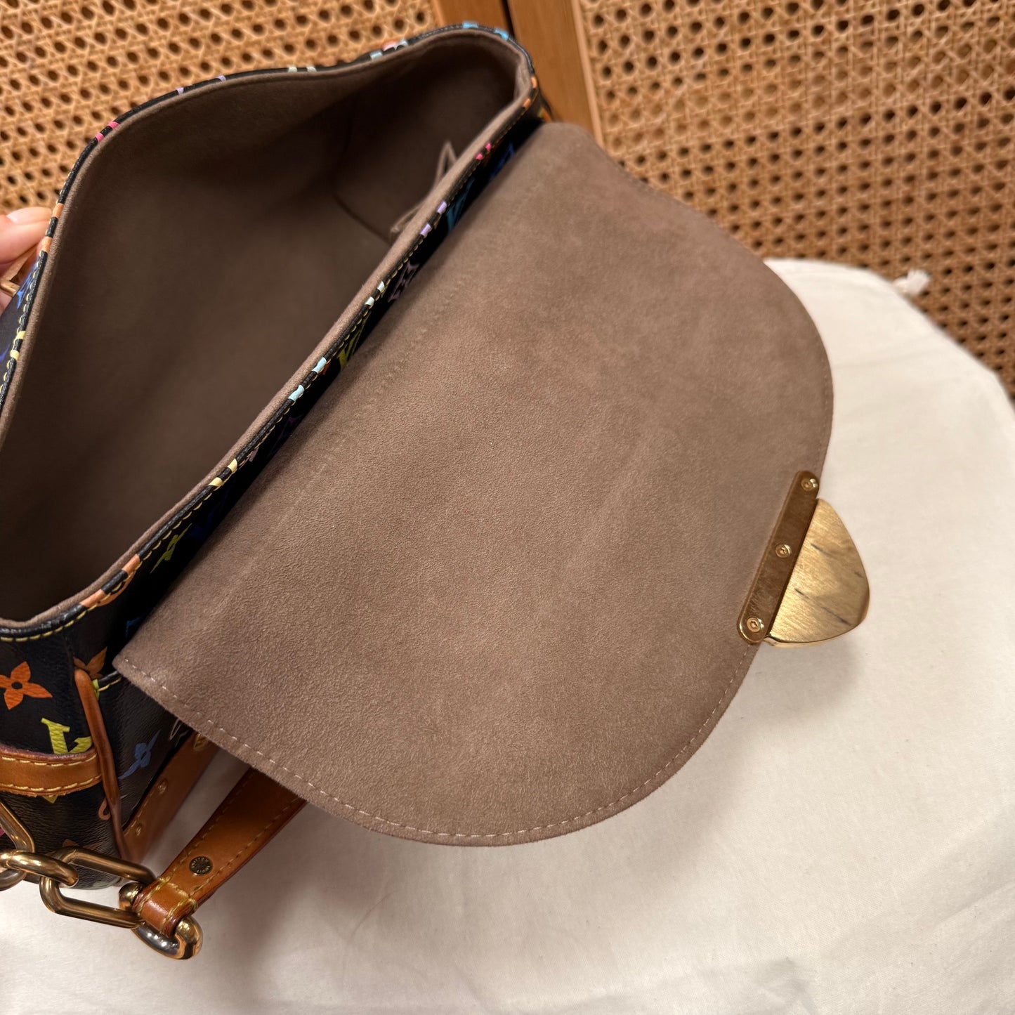 Louis Vuitton 2003 Murakami Black Monogram Beverly MM