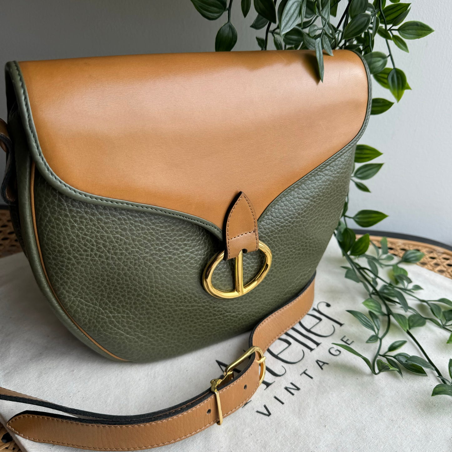 Dior 1980s Bi Colour Cross Body Bag