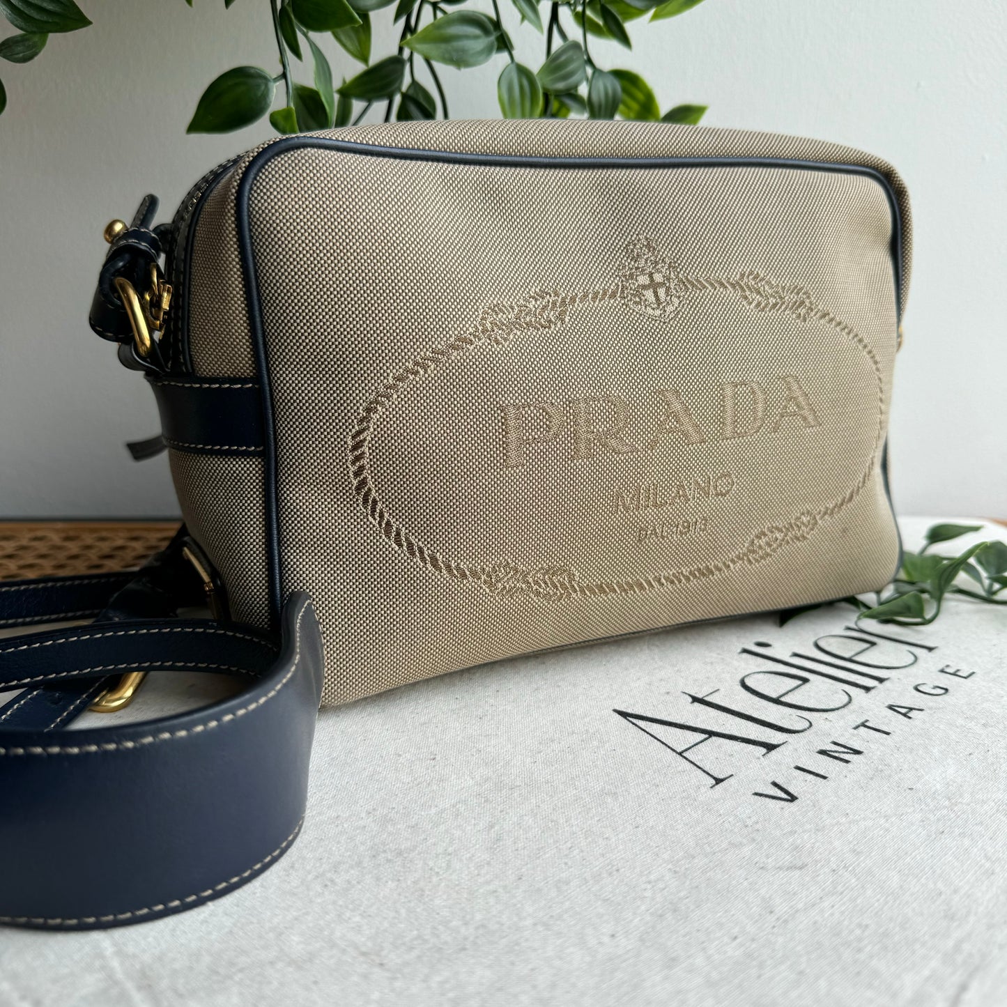 Prada Jacquard Camera Bag