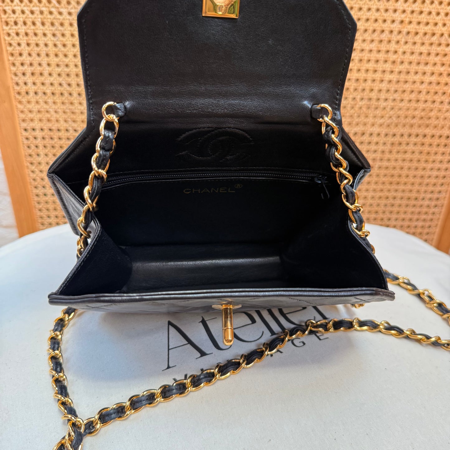 Chanel 1989 Rare Octagon Single Flap