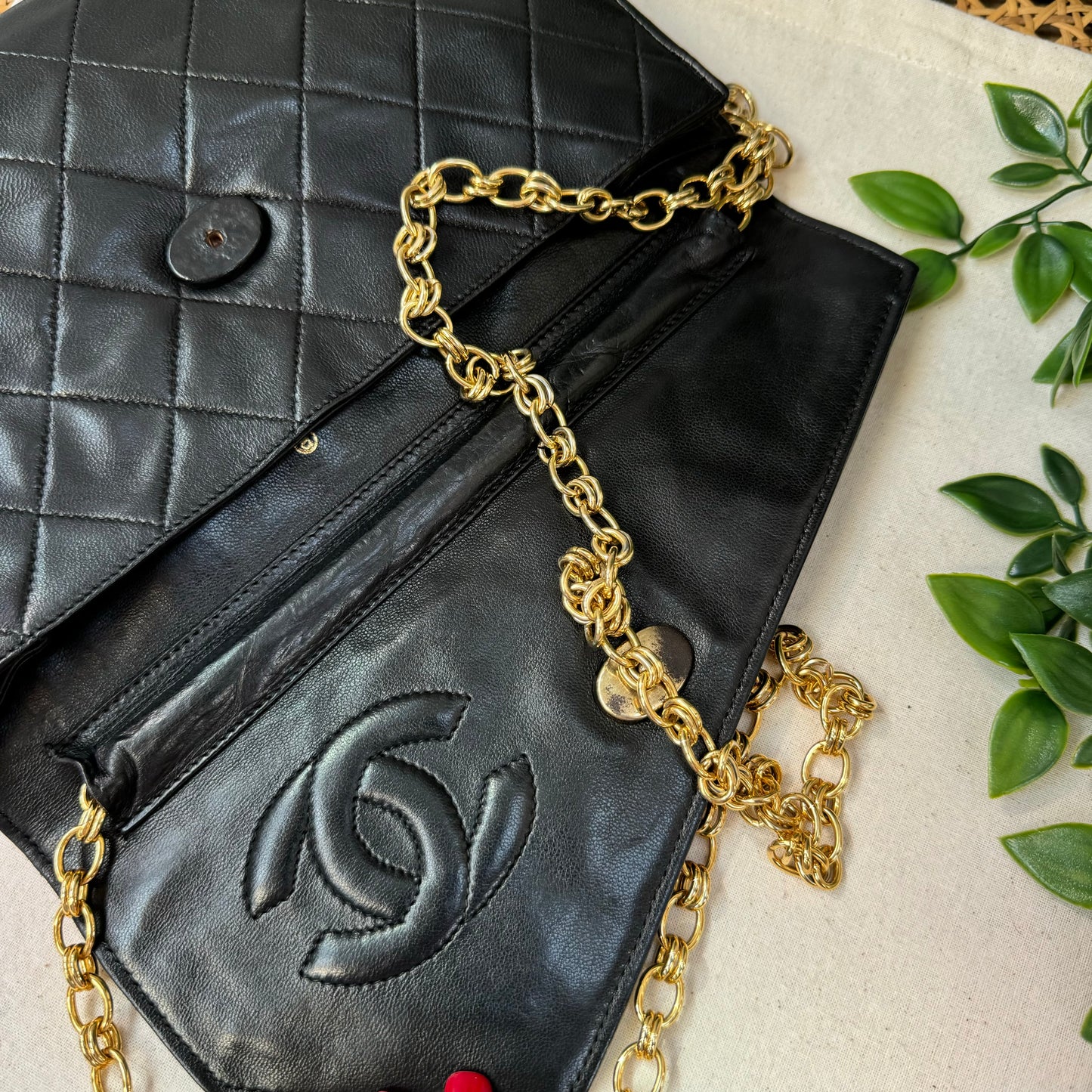 Chanel 1986 Rare Asymmetric Envelope Bag
