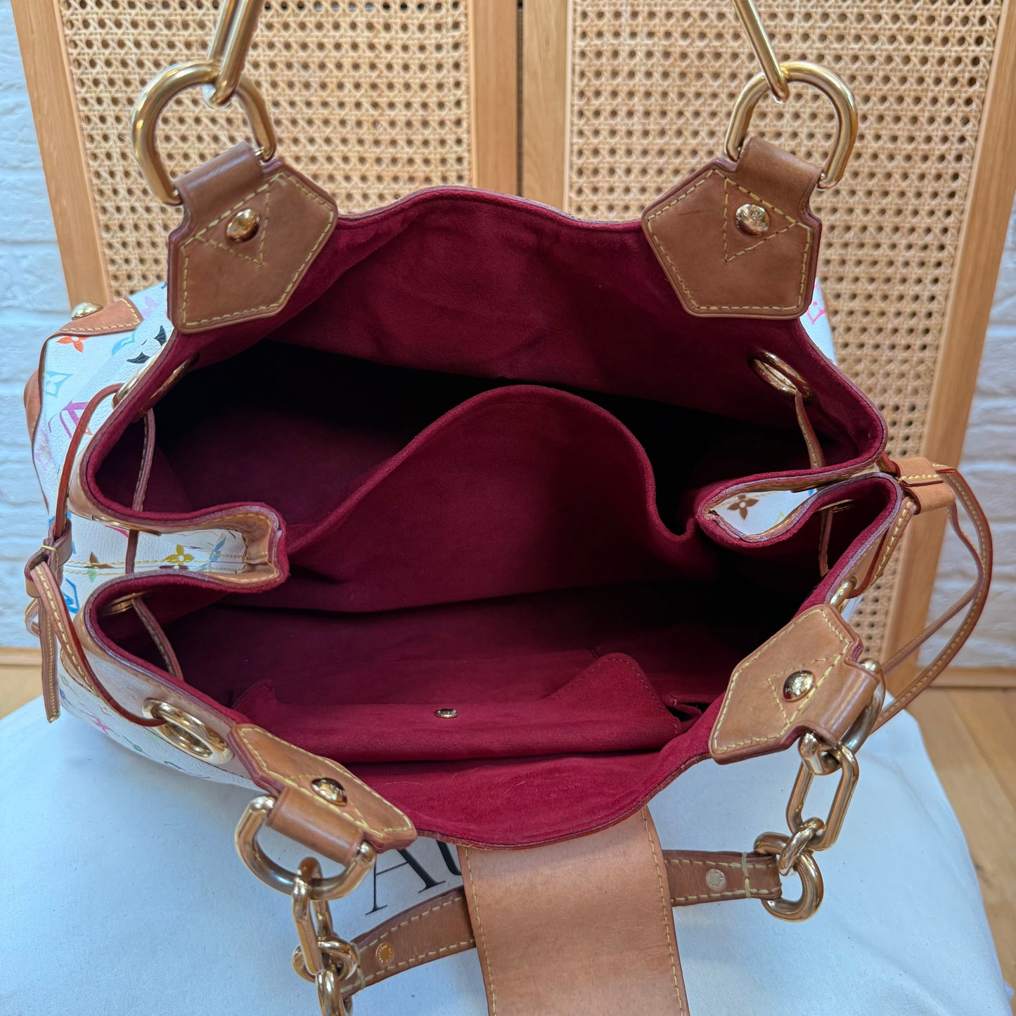 Louis Vuitton 2003 Murakami White Multi Color Ursula