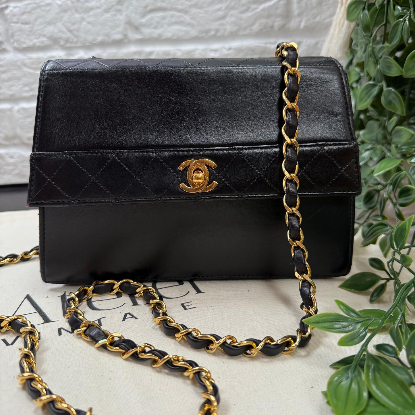 Chanel 1986 Quilted Lambskin Trapeze Bag