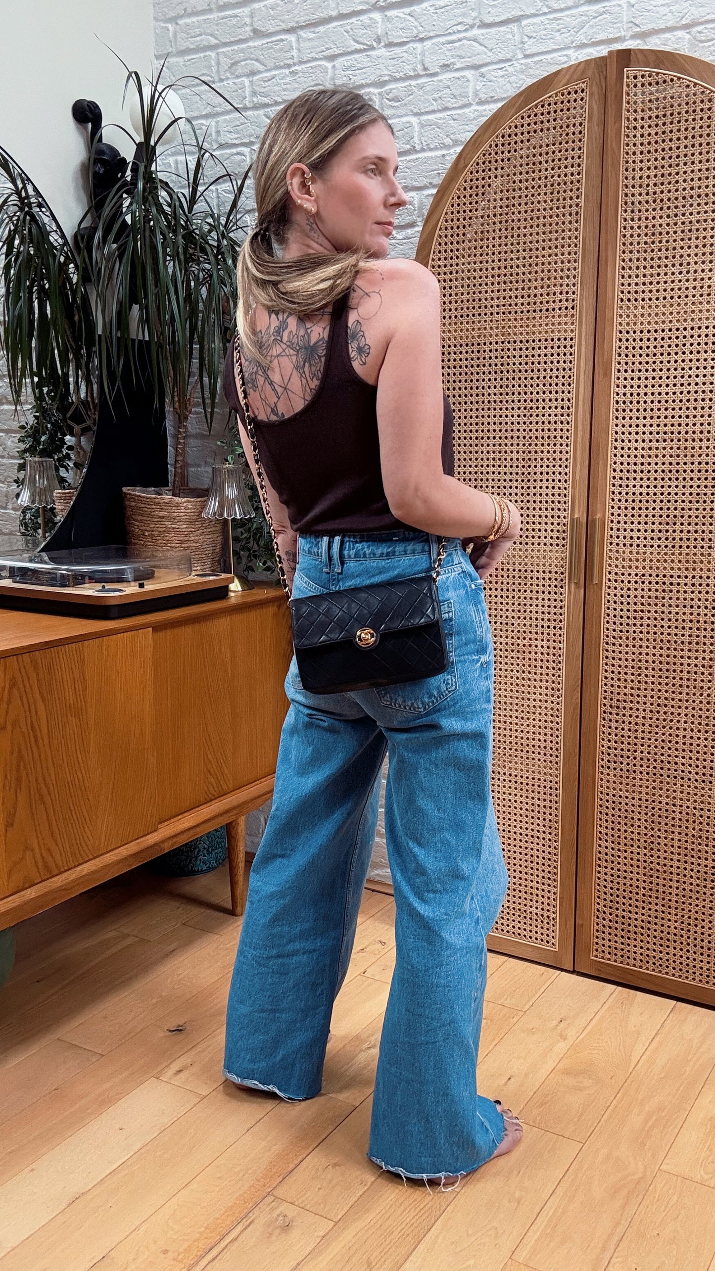 Chanel 1991 Circle CC Clasp Single Flap