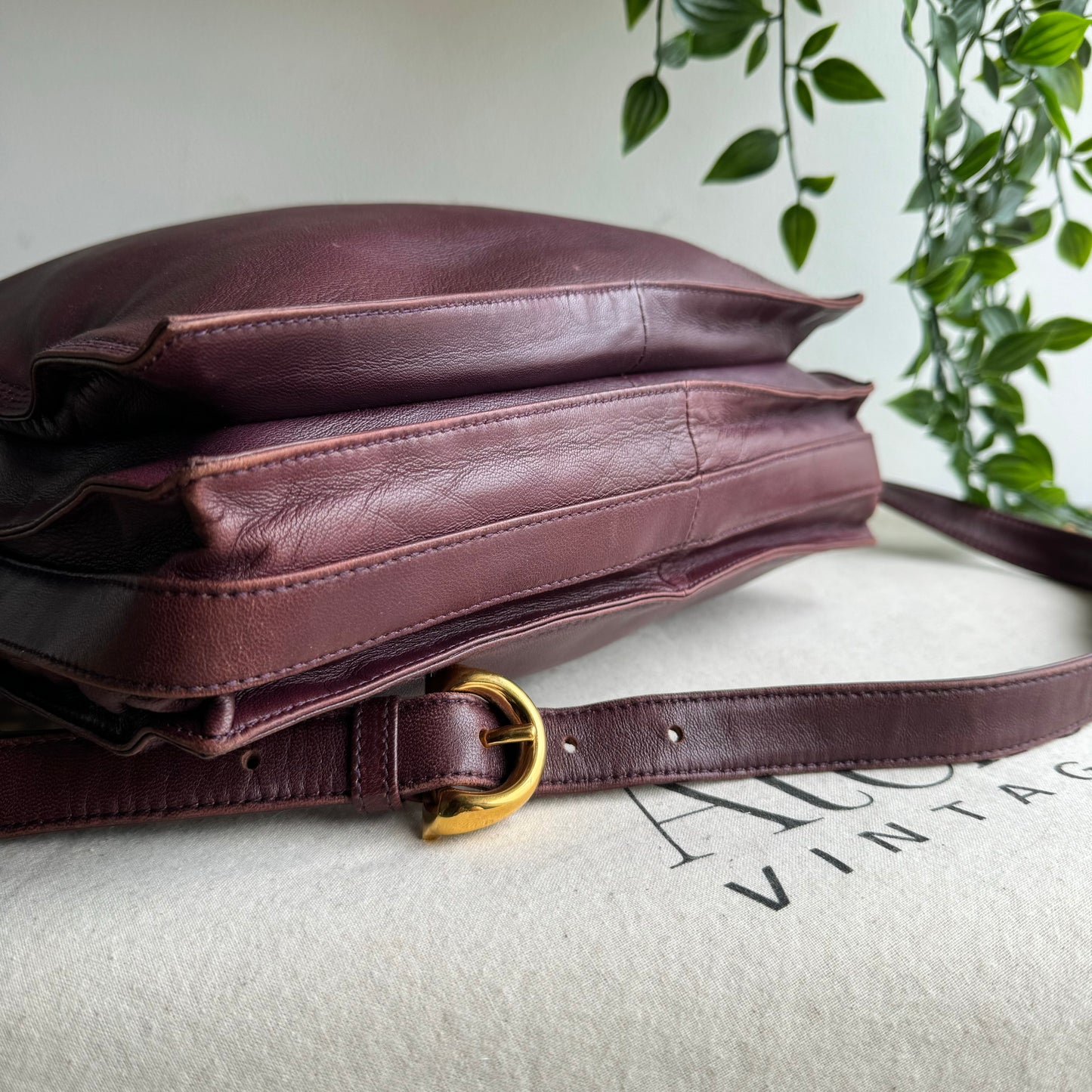 Loewe Vintage Bordeaux Flamenco Bag