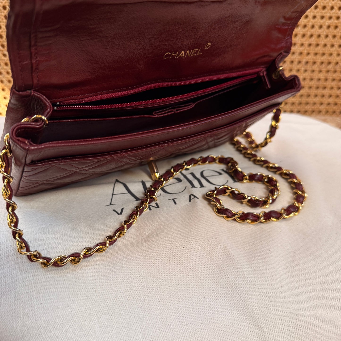 Chanel Ultra Rare Early 1980s Double Quilted Single Full Flap